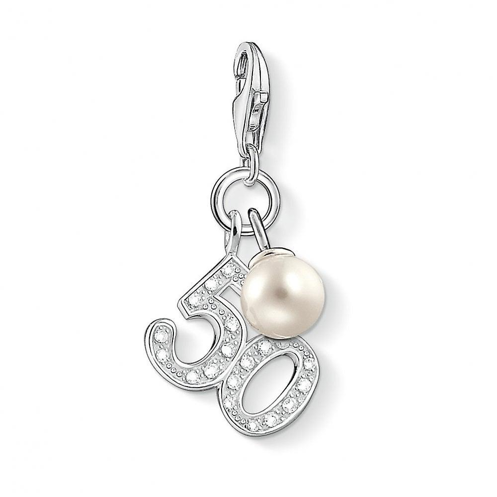 Women's Thomas Sabo Charm Club Silver 50 White Charm 1241-167-14