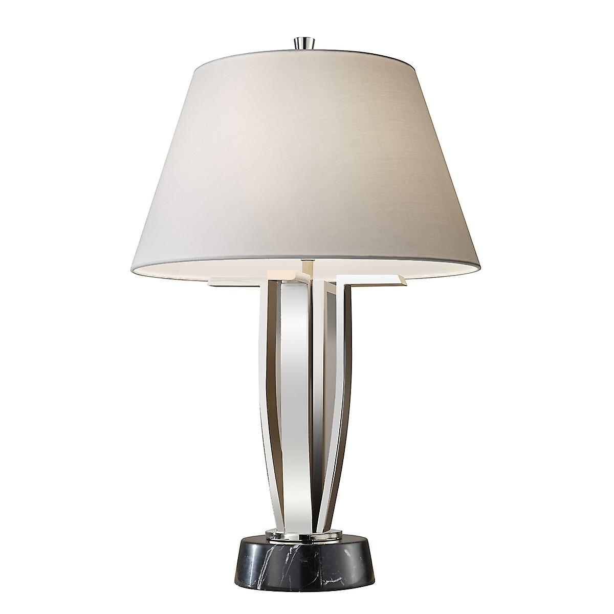 Silvershore 1 Light Table Lamp Polished Nickel E27