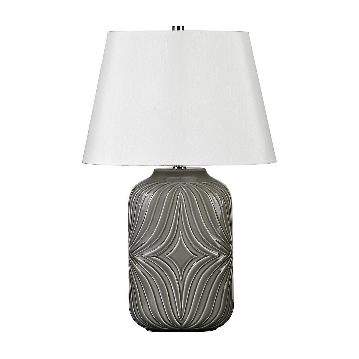 Muse Grey 1 Light Table Lamp Grey E27