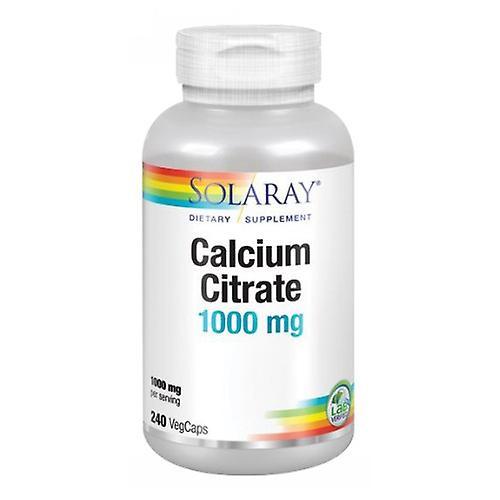 Solaray Calcium Citrate, 240 Caps (Pack of 1)