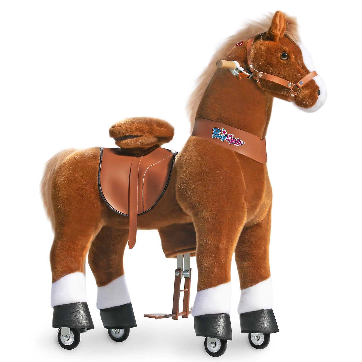 PonyCycle Ride on Horse Brown Size 5 for age 7+