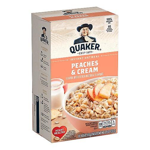 Quaker Instant Oatmeal Hot Cereal Peaches & Cream