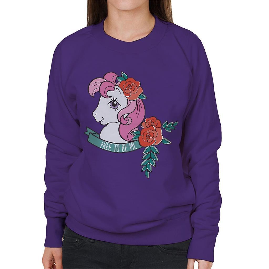 My Little Pony Free To Be Me Women's Sweatshirt Purple Medium