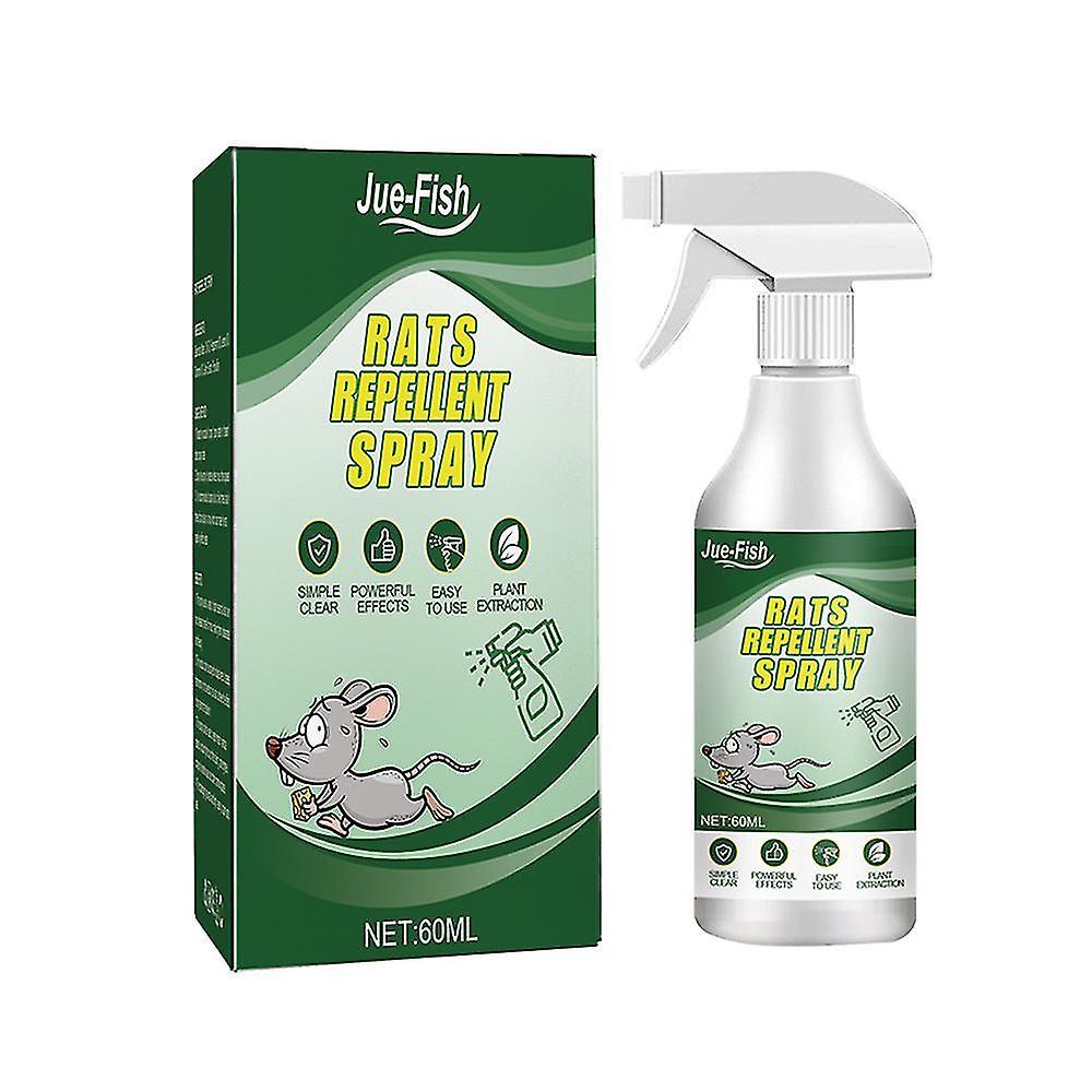 Treingi 1-3pcs Rodent Repellent Spray 60ml Rat Mouse Insect Repeller Not Poison Pest Mice 1pc