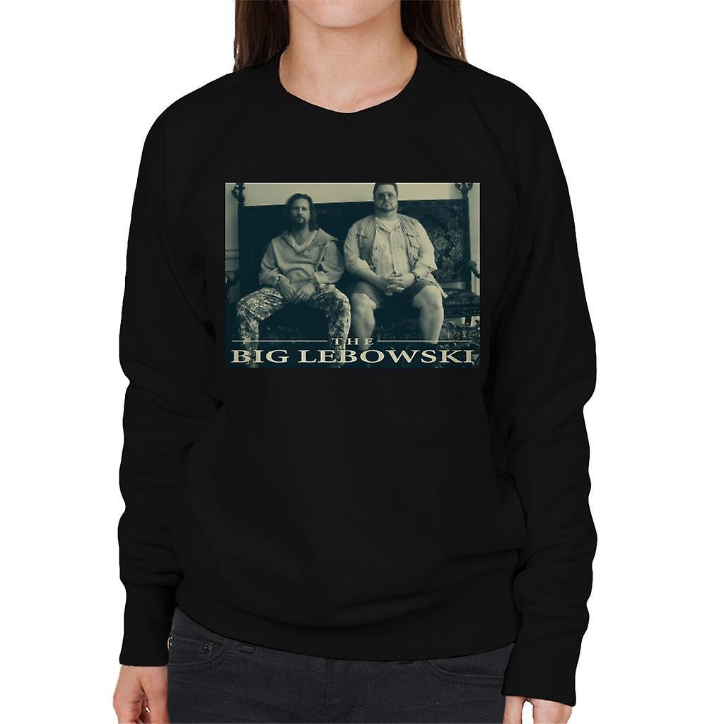 The Big Lebowski The Dude And Walter Sofa Women's Sweatshirt Black Large