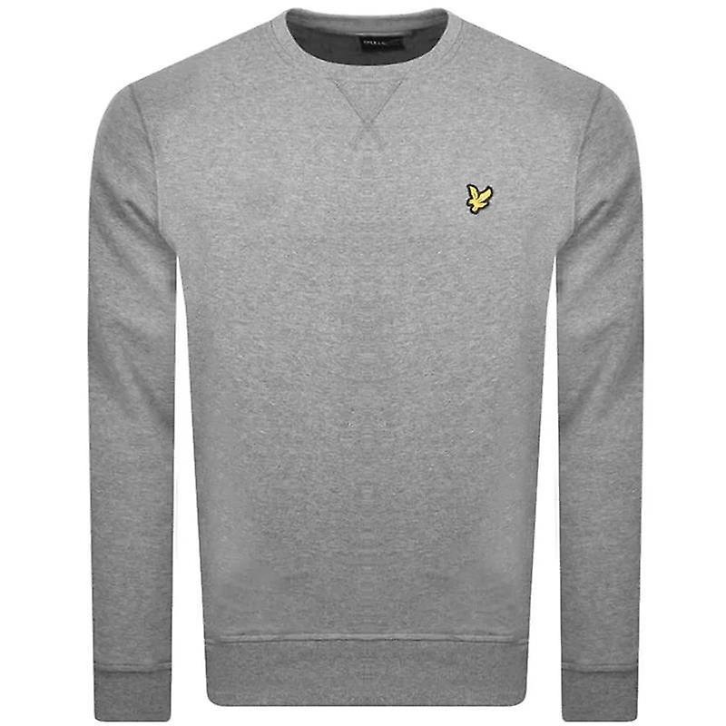 Lyle & Scott Mens Jumpers Crew Neck Knitted Winter Sweat Pullover Sweatshirts Grey Marl M