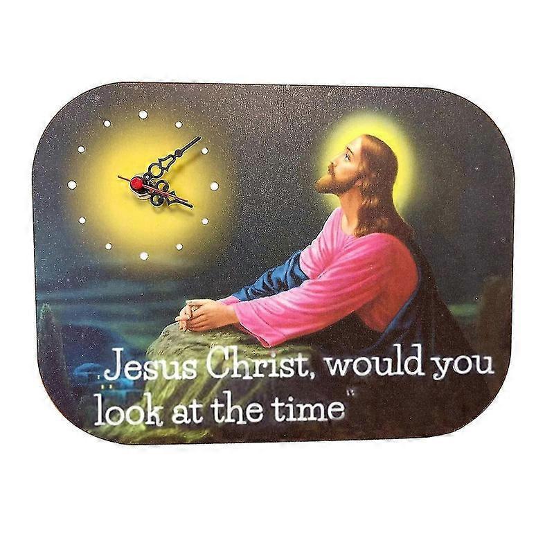 Pbb Jesus Wall Clock | Funny Wall Clock Jesus, Novelty Wall Clock, Jesus Christ Wall Clock, Decorative Wall Watch,100% New[PB]