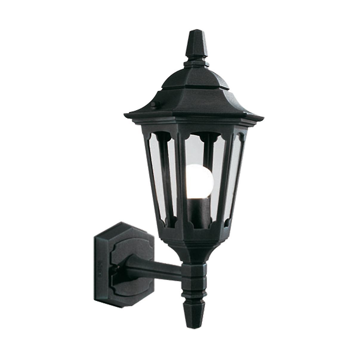 Parish 1 Light Outdoor Wall Lantern Light Black IP44 E27