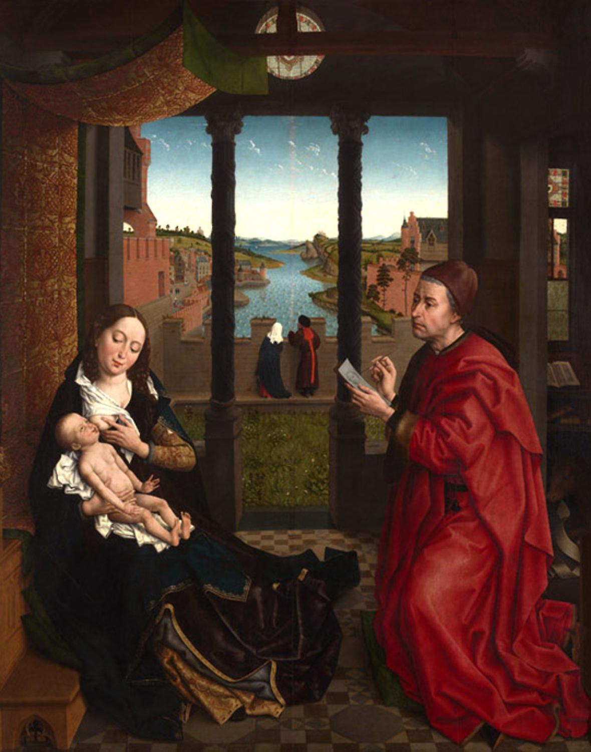 iEnjoy St Luke Drawing The Virgin, Rogier Van Der Weyden, 50x40cm