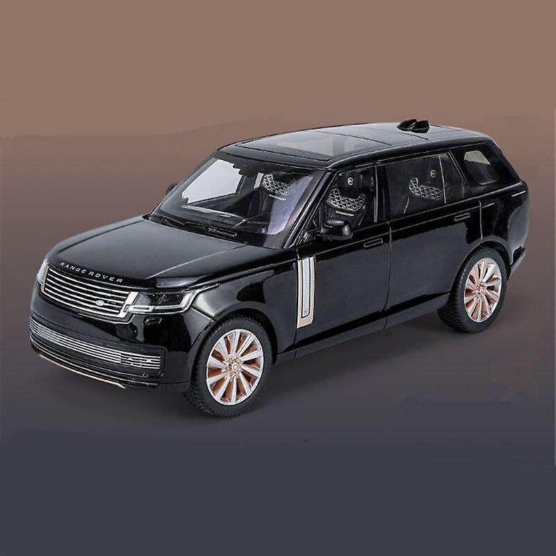 2023 1/18 Land Range Rover Suv Alloy Car Model Diecast Metal Off-road Vehicle Car Model Sound And Light Simulation Kids Toy Gift Toy Cars A Black