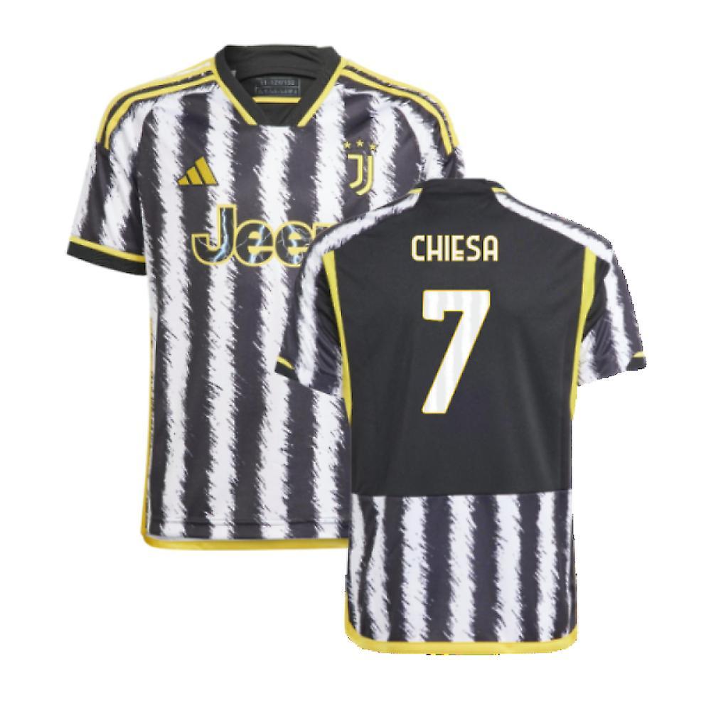 Adidas 2023-2024 Juventus Home Shirt (Kids) (CHIESA 7) White MB