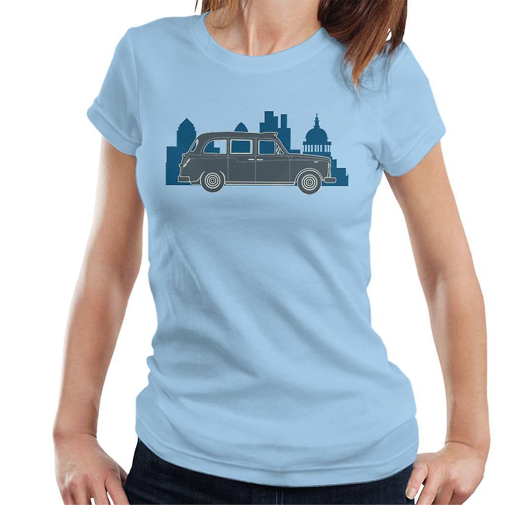 London Taxi Company TX4 Within The City Women's T-Shirt Sky Blue Small