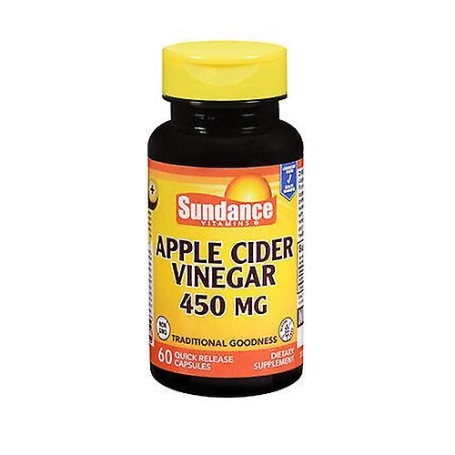 Sundance Apple Cider Vinegar Quick Release Capsules, 450 mg, 60 Caps (Pack of 1)