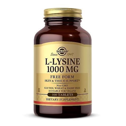 Solgar L-Lysine, 1000 mg, 100 Tabs (Pack of 1)