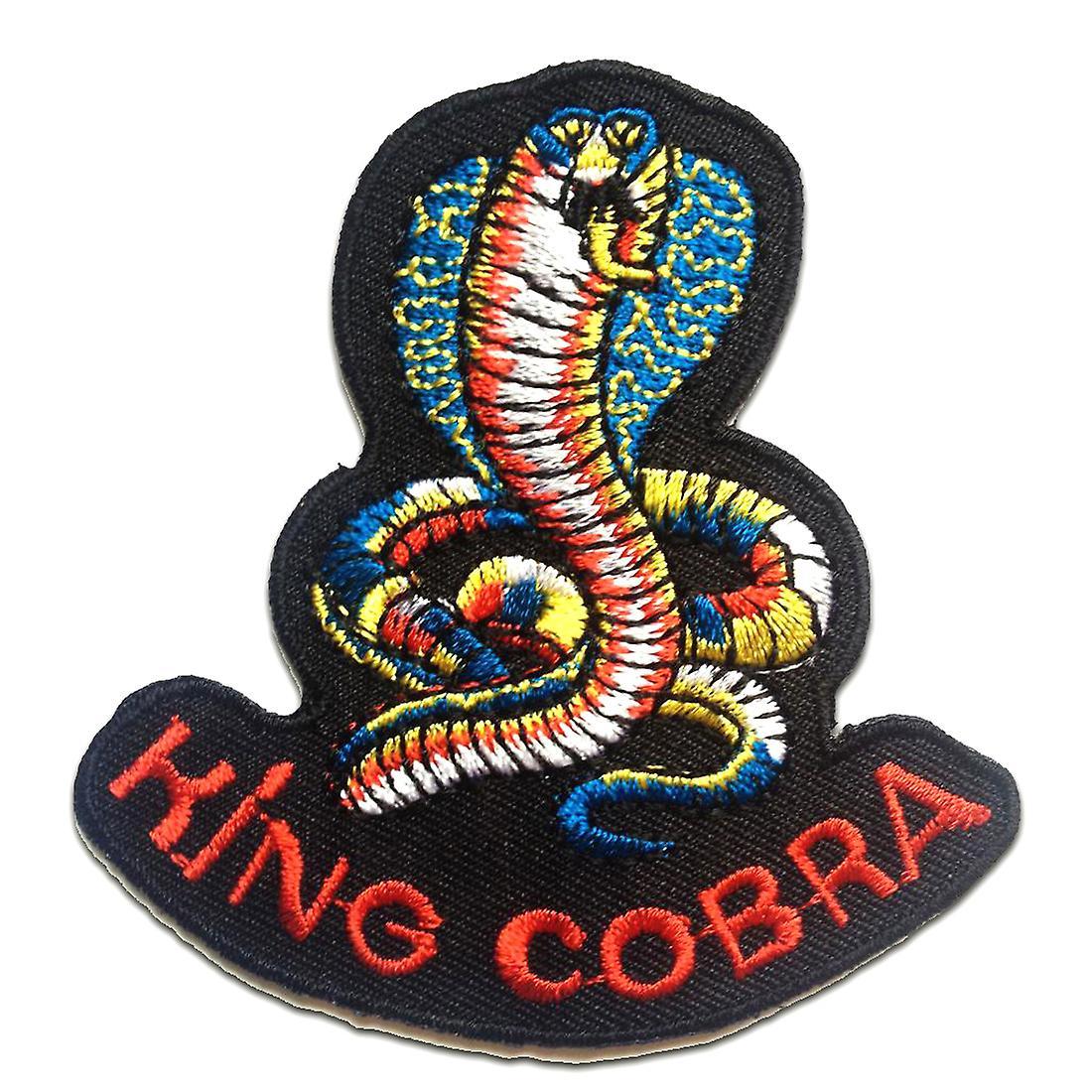 Catch the Patch Patch - King Cobra Biker - multicoloured - 7.8 x 7.9 cm - Iron-on patch