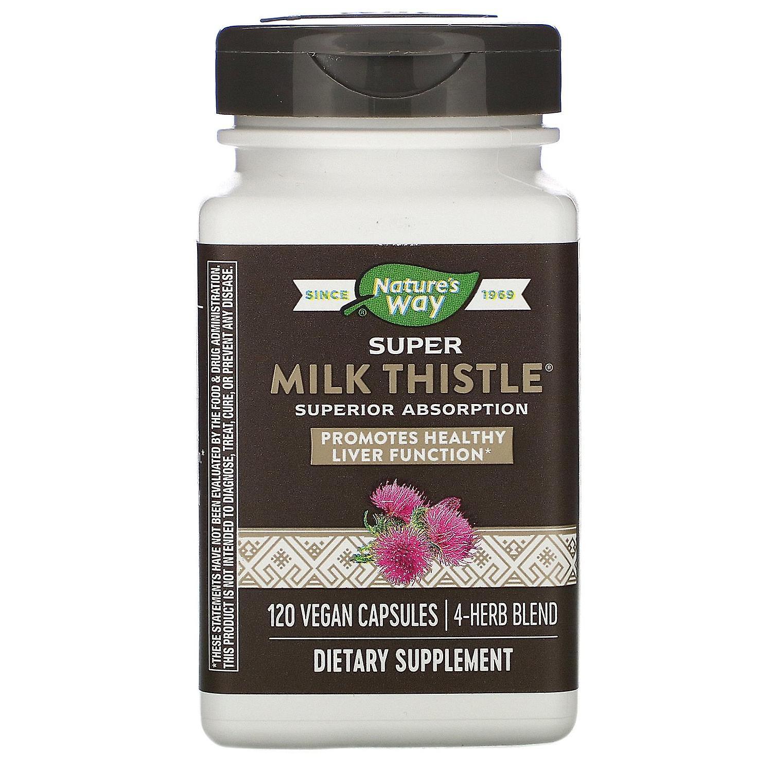 Nature's Way, Super Milk Thistle, 120 Vegan Capsules