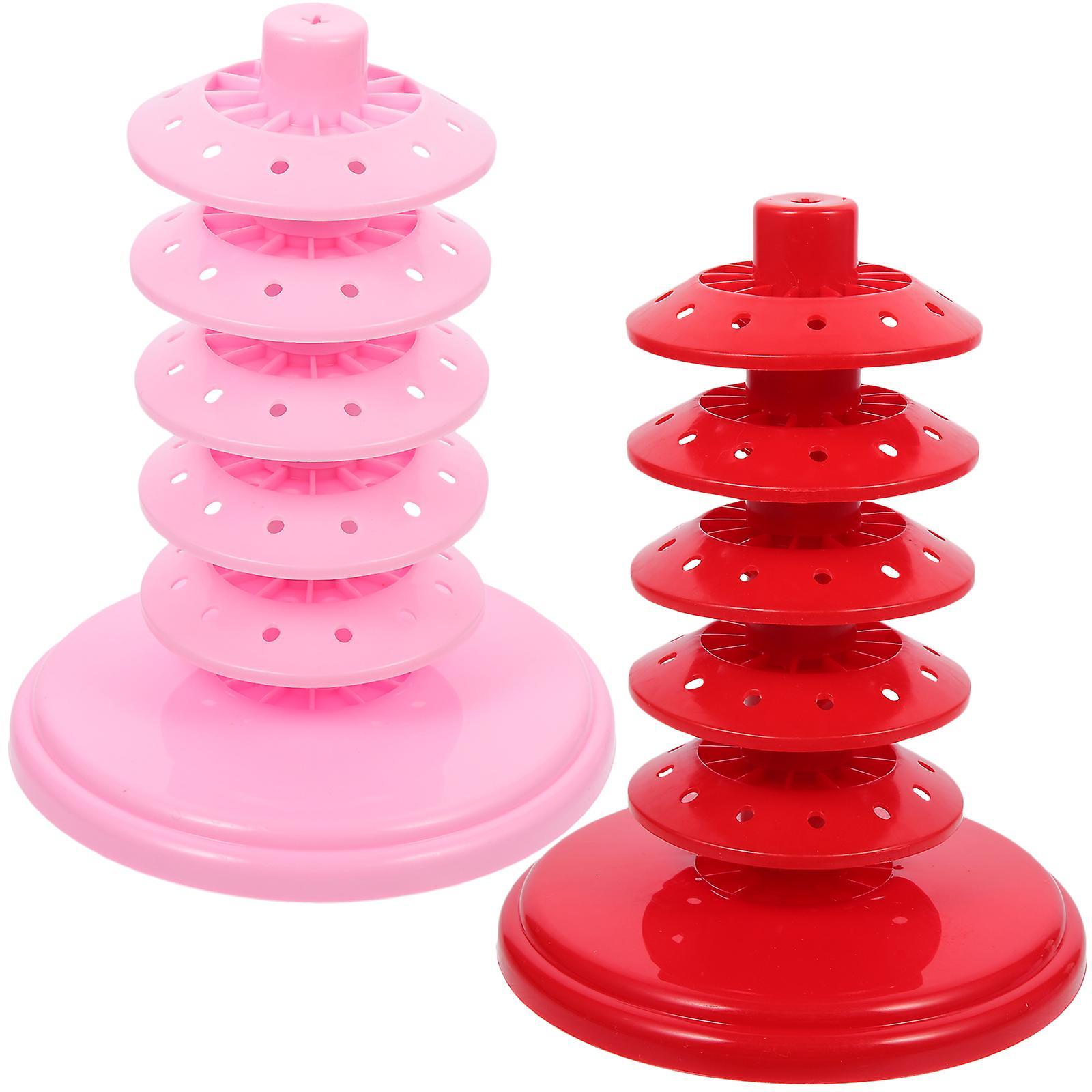 Tinksky 2pcs Multi-hole Lollipop Holder Party Lollipop Stand Lollipop Display Rack Lollipop Rack 18.50X14.00X14.00CM