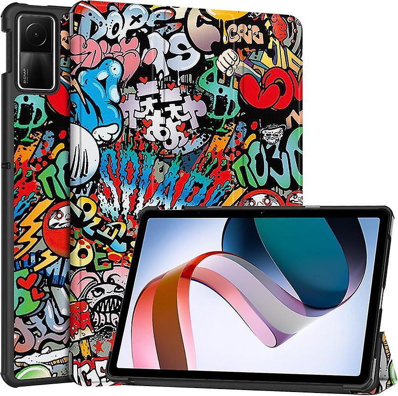 Zhongyun Tablet Cases For Xiaomi Redmi Pad Se 11 Inch 2023 Released, Flip Pu Leather Smart Auto Sleep/wake Function, Graffiti