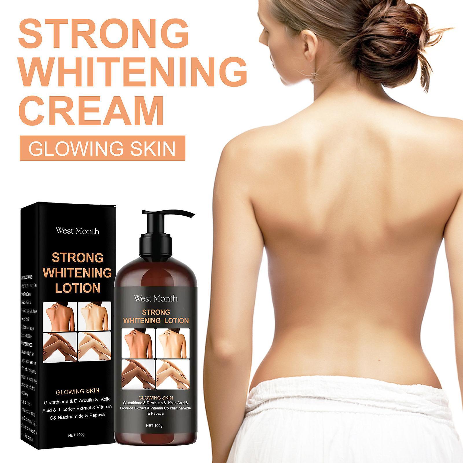 Kakanwo Brightening Body Lotion to Lighten Dark Spots and Even Skin Tone Brown Free Size