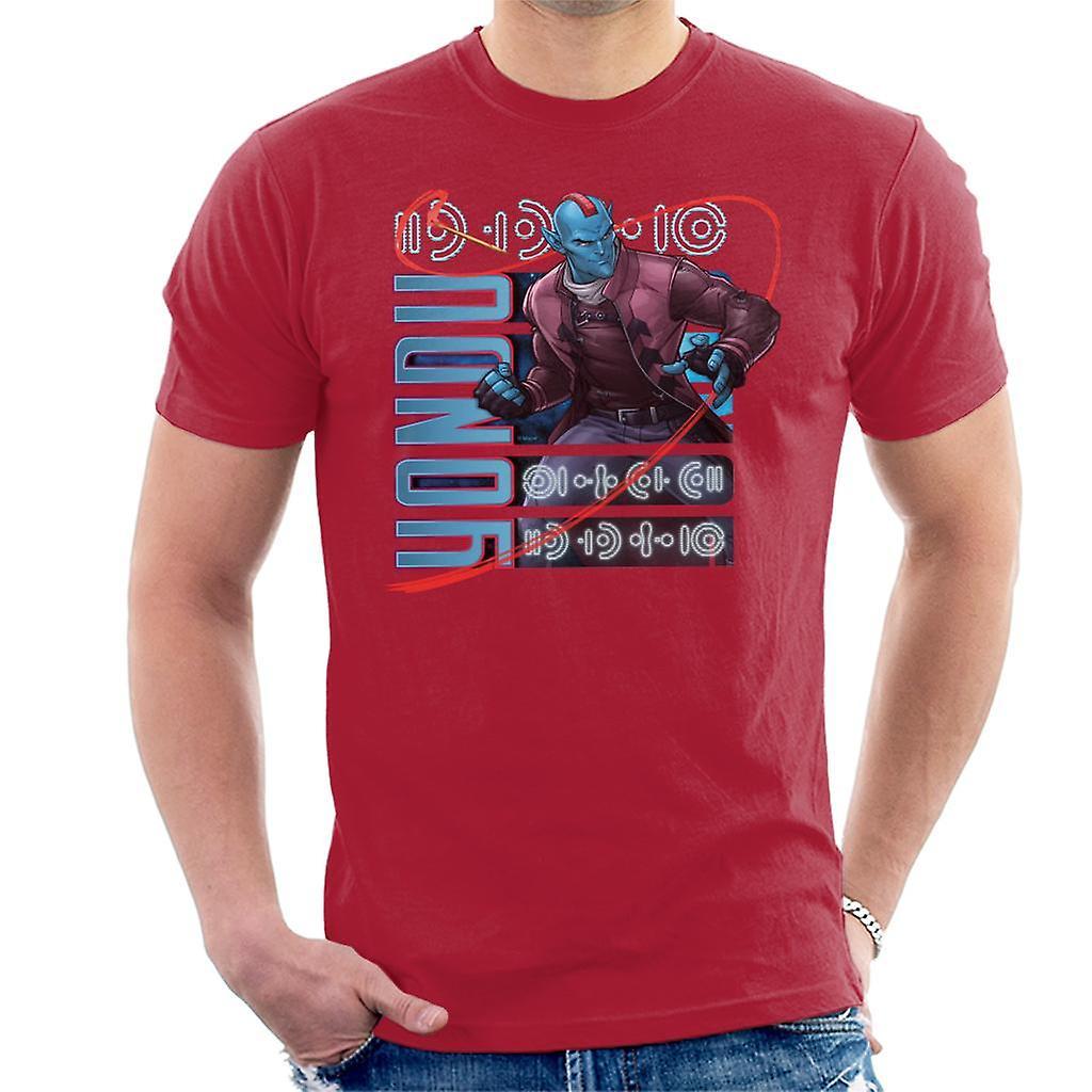 Marvel Guardians Of The Galaxy Cartoon Yondu Men's T-Shirt Cherry Red Large