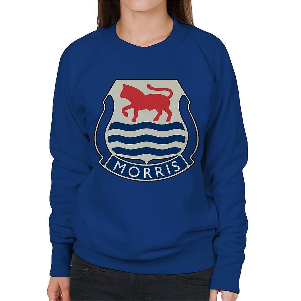 Morris Logo British Motor Heritage Women's Sweatshirt Royal Blue Medium