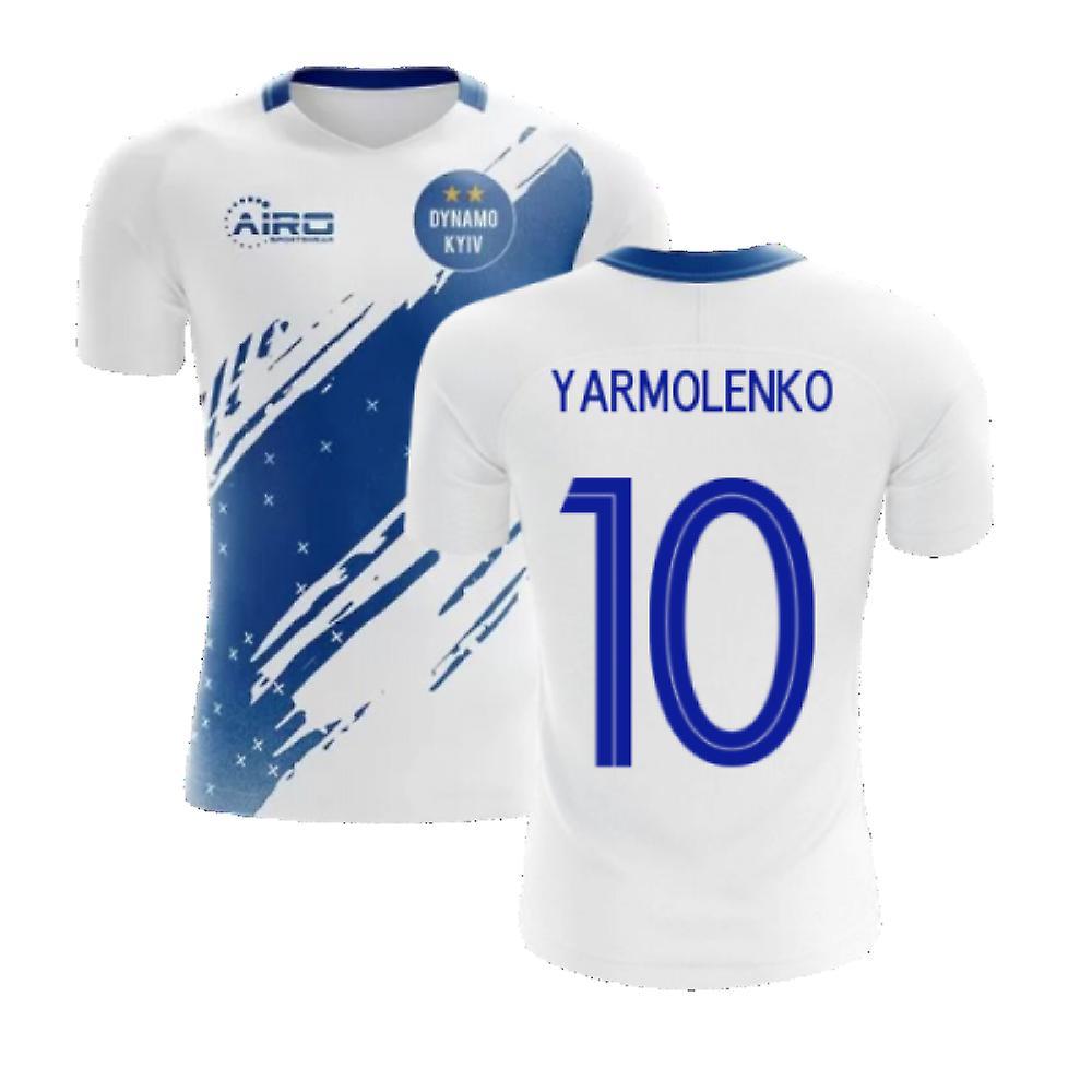 Airo Sportswear 2022-2023 Dynamo Kiev Home Concept Football Shirt (Yarmolenko 10) White Adult 5XL - 58-60 inch (160-172cm)