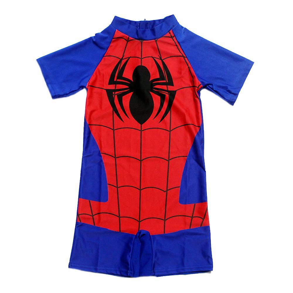 Vicbuy 3-11 Years Kid Superman Swimwear One-piece Swimsuit Bathing Suit Spiderman - B 4-6 Years