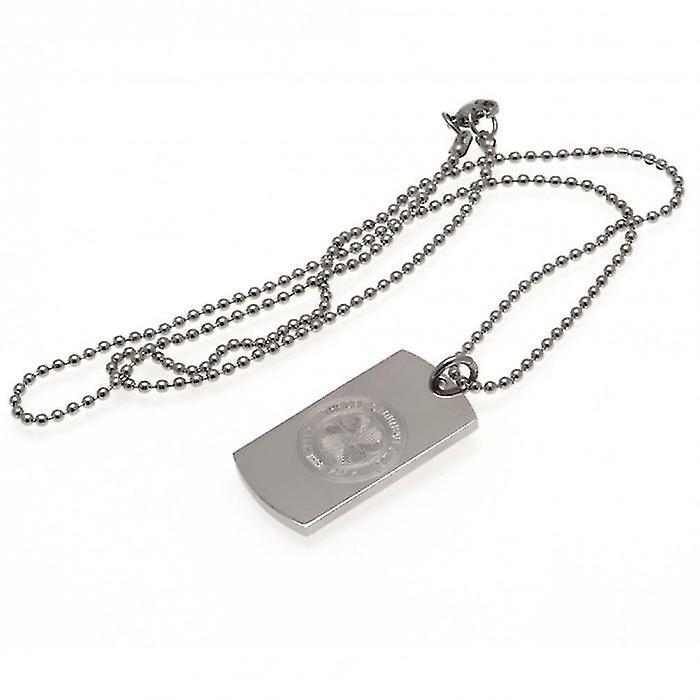 Celtic FC Engraved Dog Tag And Chain Silver One Size