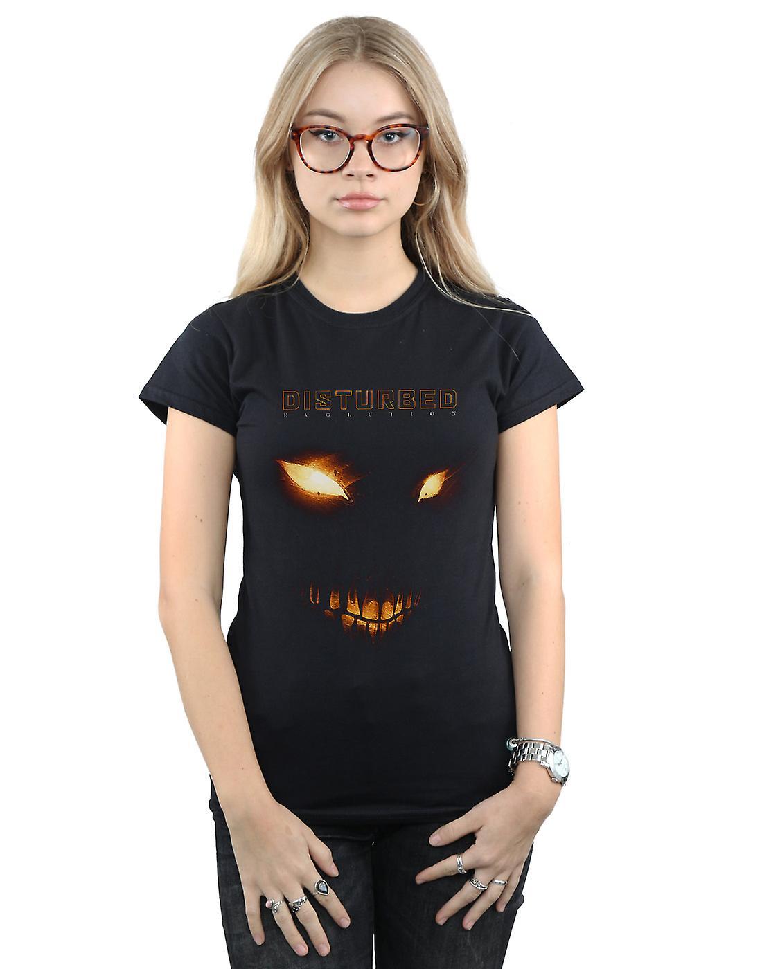 Absolute Cult Disturbed Women's Bright Eyes T-Shirt Black Small