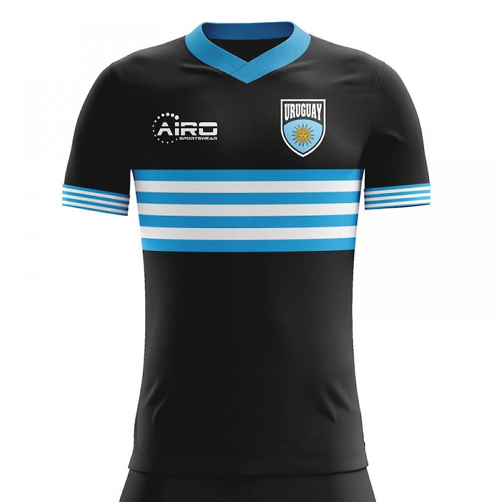 Airo Sportswear 2024-2025 Uruguay Away Concept Football Shirt Black L