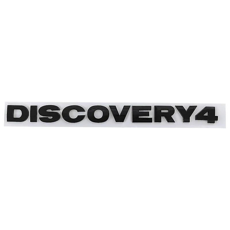 Hikig 3d Abs Logo Discovery Letters Car Front Hood Bonnet Grill Trunk Badge For Land Rover Discovery 4 Emblem Sticker Accessories Glossy Black