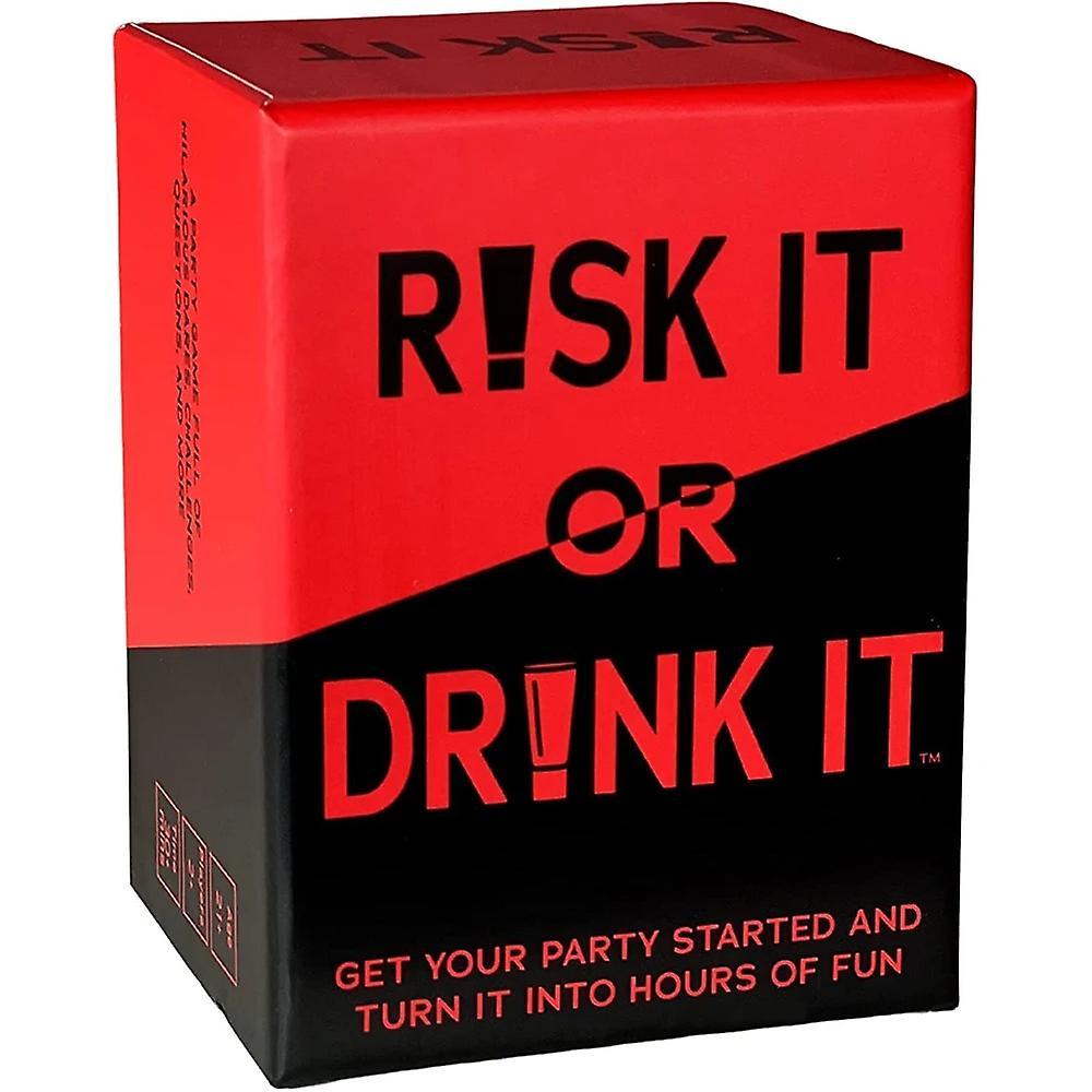 Lequeen Risk It Or Drink It Fun Party Game For College Card Game Drinking Game Pregame Night Hilarious Dares Challenges  Questions Adult