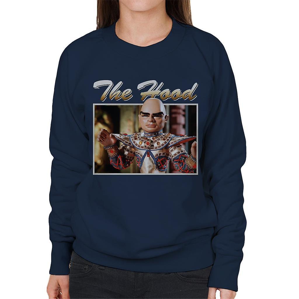 Thunderbirds The Hood Retro Design Women's Sweatshirt Navy Blue Large