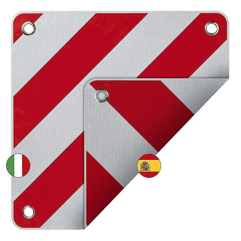 Pricenet Rear Warning Sign Flexible 50 x 50 cm for Italy/Spain 2in1