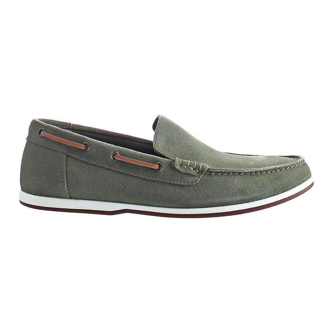 Clarks Morven Sun Slip-On Green Suede Leather Mens Shoes 261481757 UK 9.5 EU 44 US 10.5