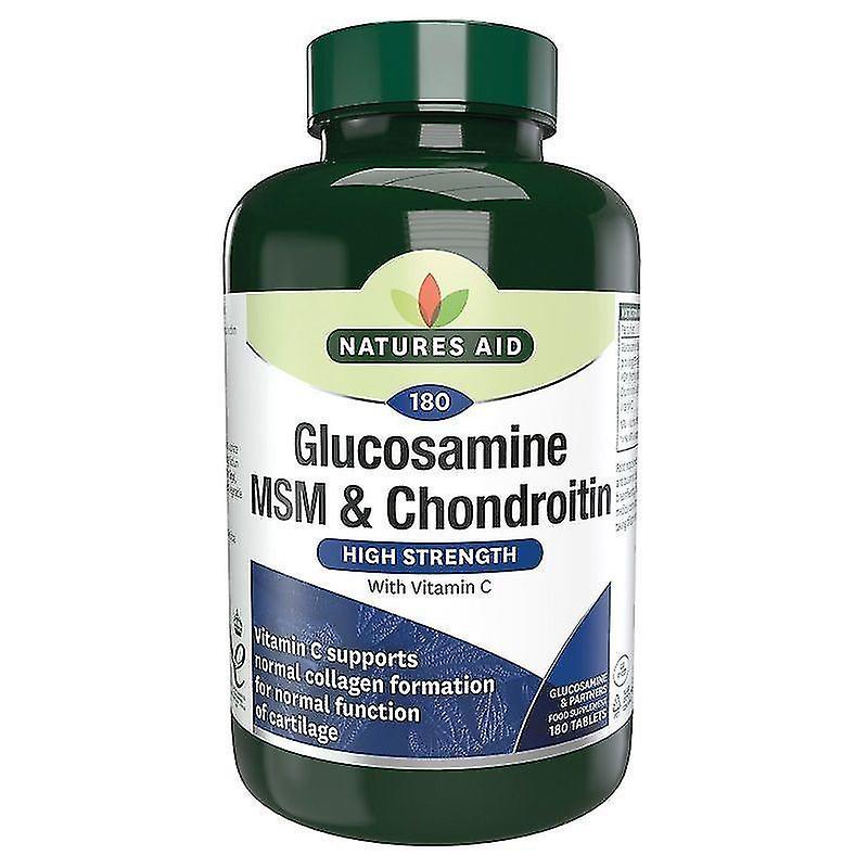 Natures Aid Nature's Aid Glucosamine MSM + Chondroitin Tablets 180 (120250)