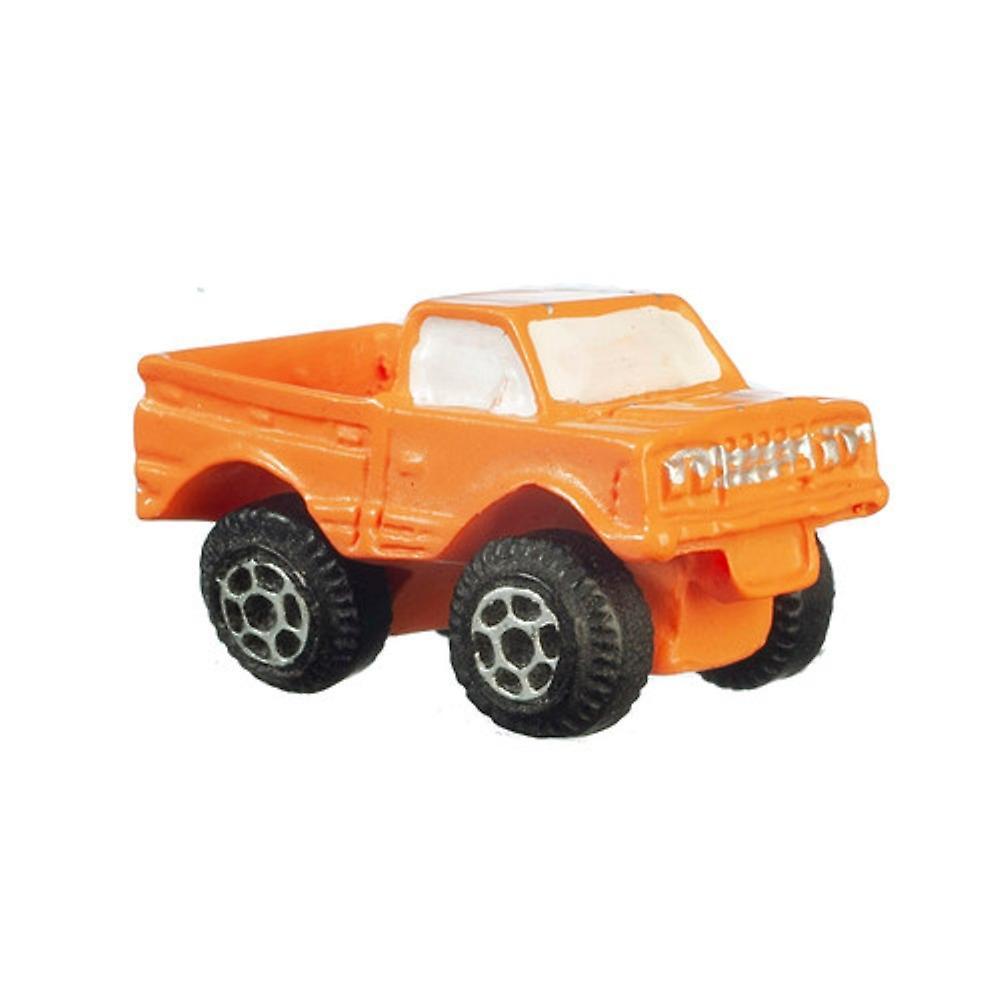 Melody Jane Dolls Houses Dolls House Modern Orange Pick Up Truck Boys Toy Store Shop Nursery Accessory