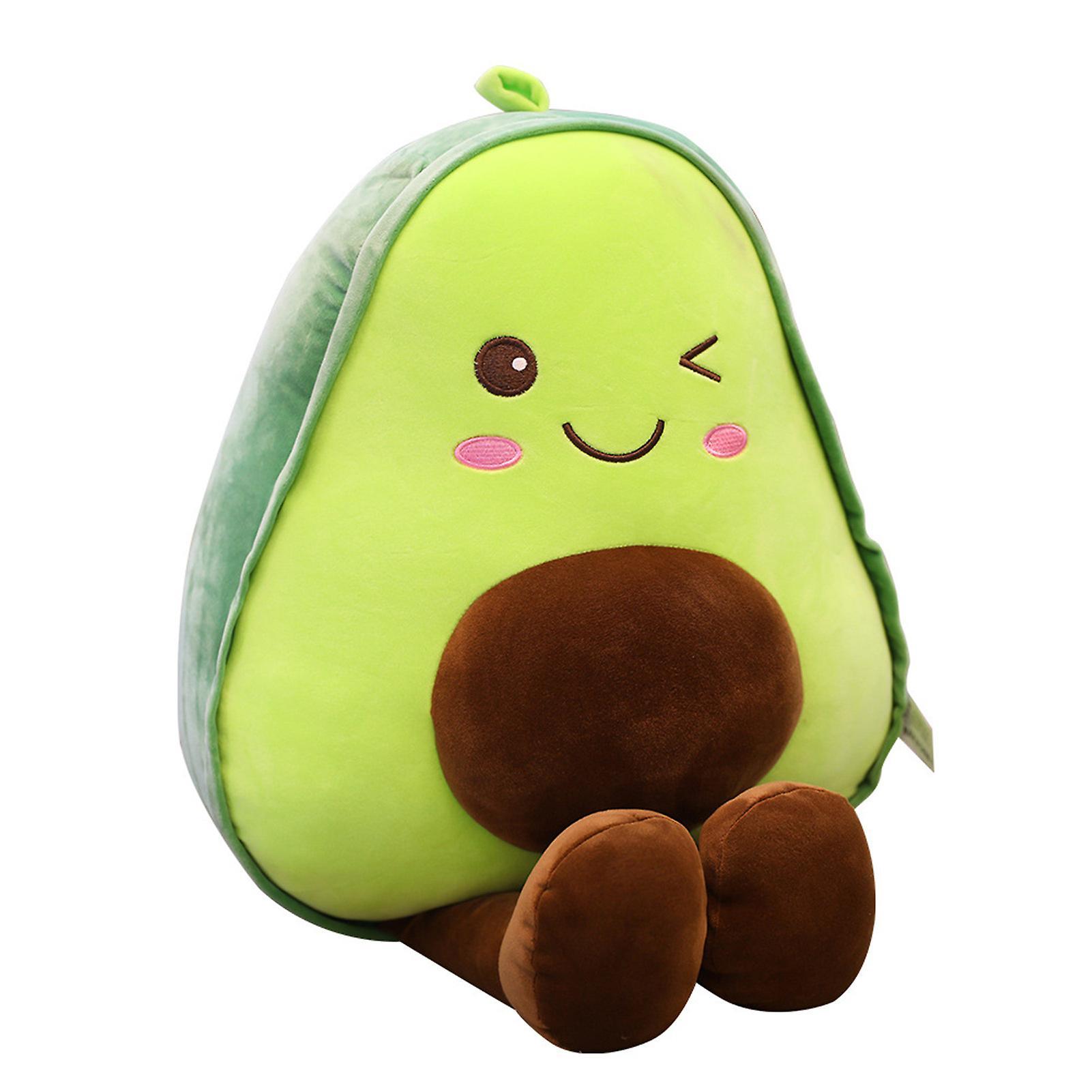 Remorui 30/45/60cm Avocado Plush Toy Fully Filled Soft Doll Plushies Accompany Sofa Pillow Stuffed Fruit Doll Pillow Home Room Decoration L