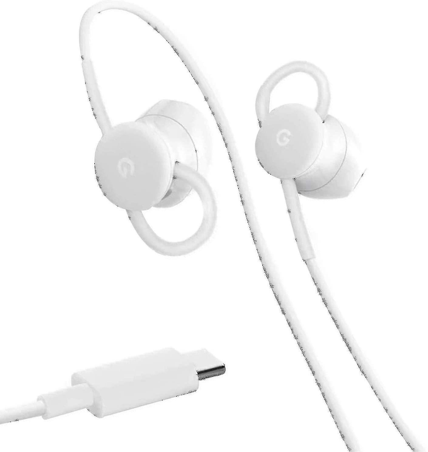 Camila Official Google Pixel Usb Type C Earbuds Earphones Headphones - White - Bulk Packed - Ga00485-uk