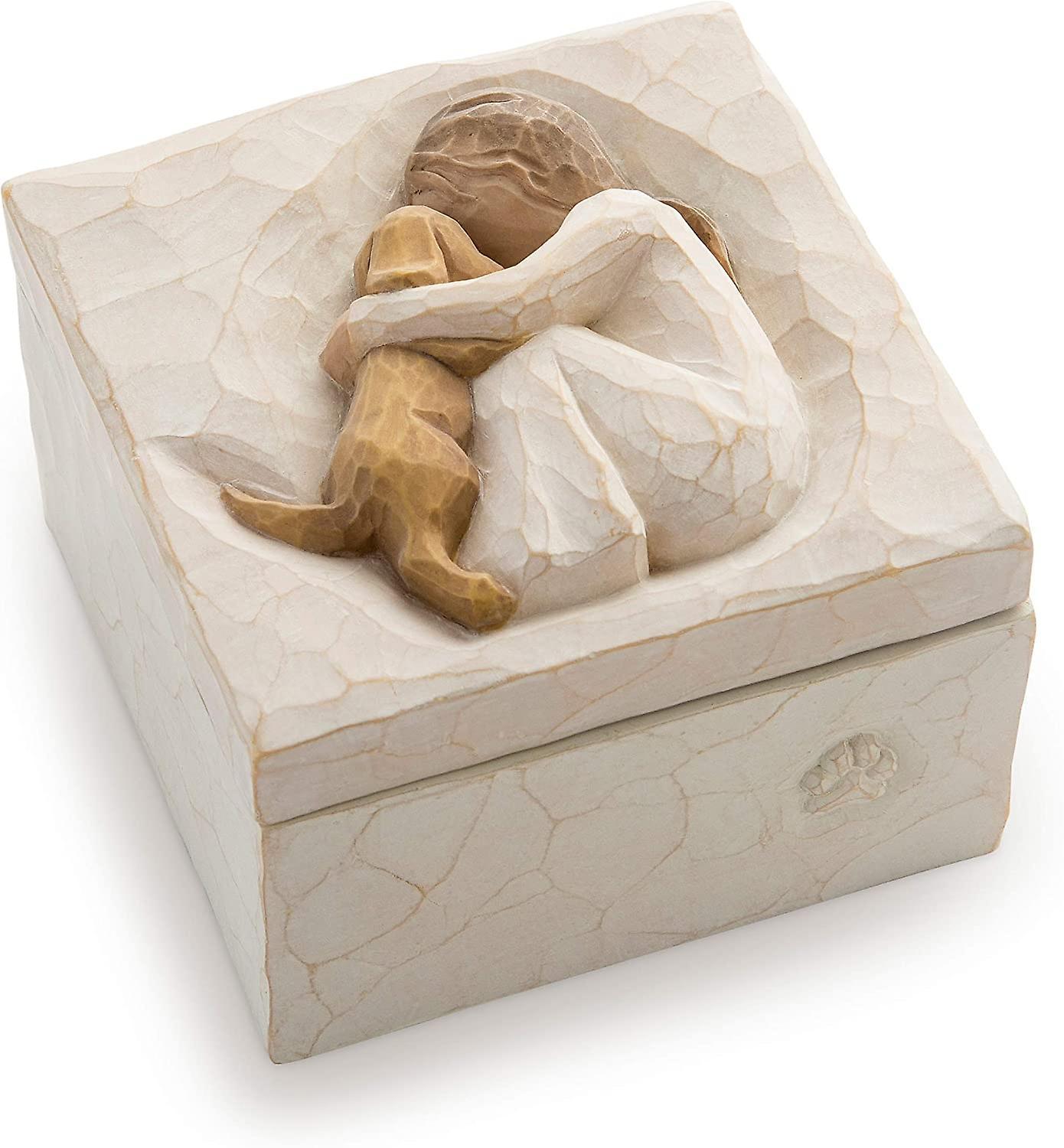 Dewenwils DWW-Sculpted Hand-Painted Keepsake Box