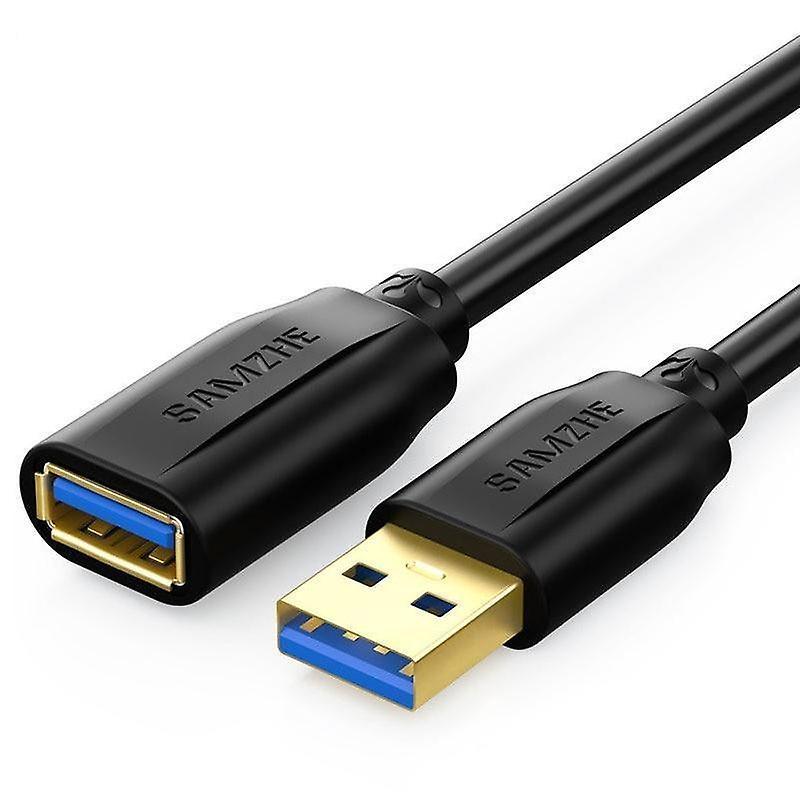 Slowmoose Usb 3.0 Male To Female 2.0 Extender Cable Black-173 5m