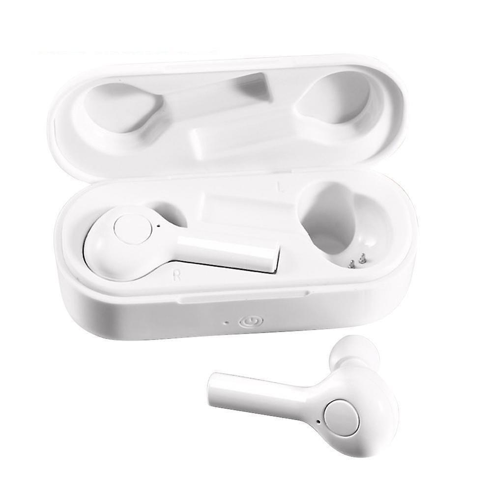 Slowmoose Wireless Bluetooth 5.0 Earphone Stereo Noise Reduction White