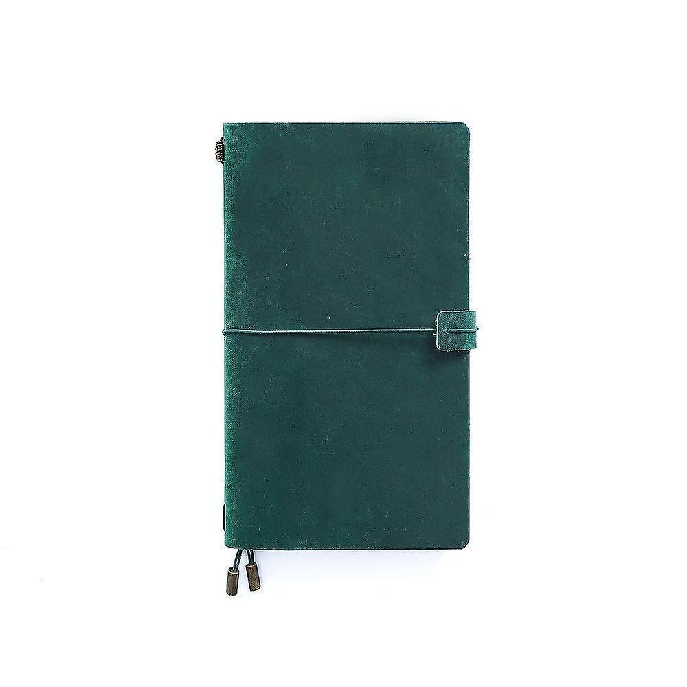 Slowmoose Leather Notebook Handmade Vintage Diary Green Standard 22x12.5cm