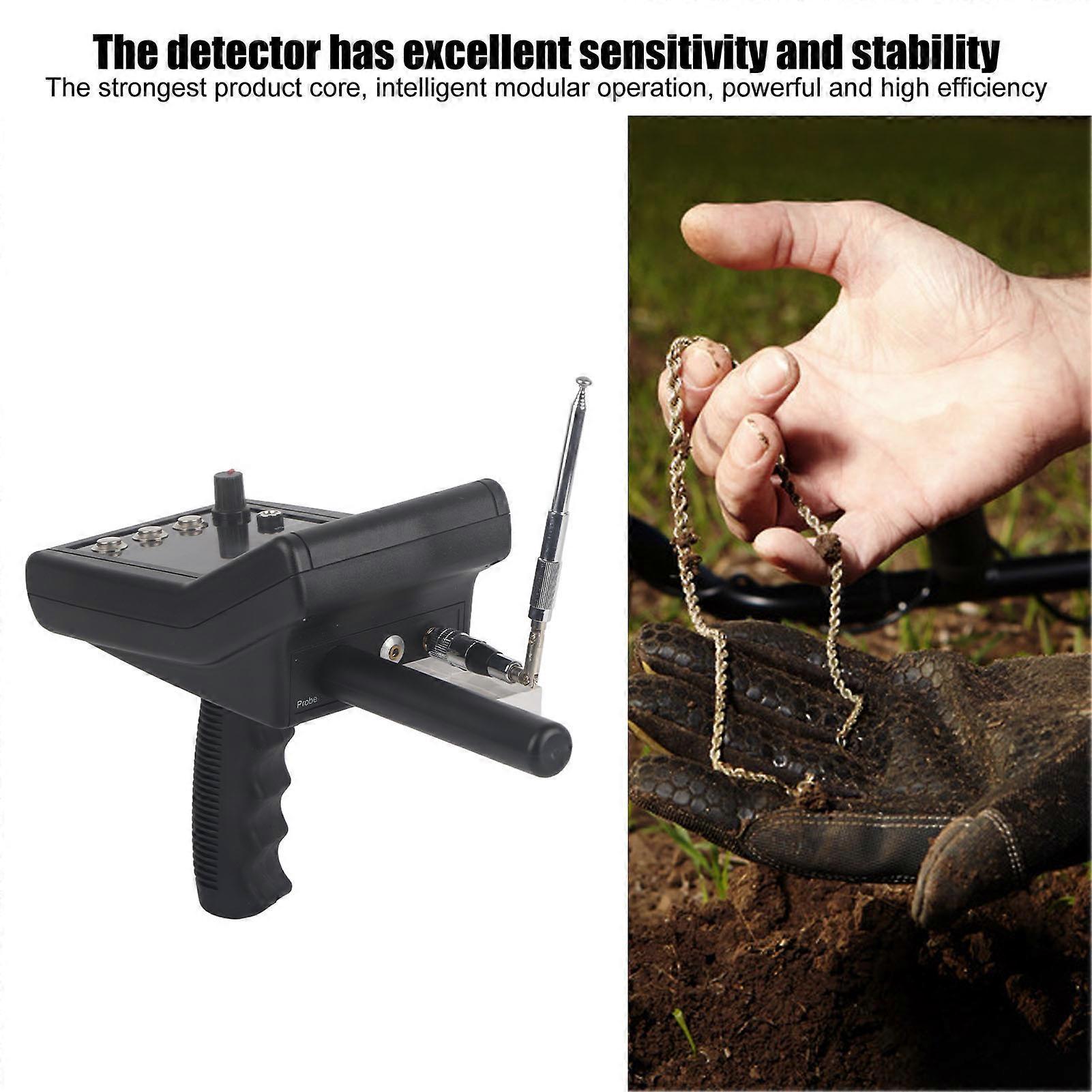 Moselota 1000m Underground Metal Detector with 15m Depth Outdoor Search and Earphone for Silver Detection[100-240V,us plug]