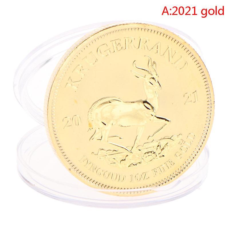 Unbrand 1974/1978/2021 South African Gold Krugerrand Coin Gold Coin Replica Cosplay Prop A