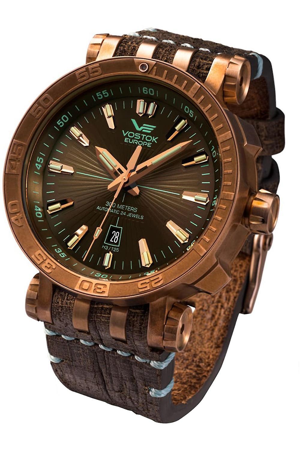 Vostok Energia ii Analog Man Watch Automatic with Cowhide Bracelet NH35A-575O285