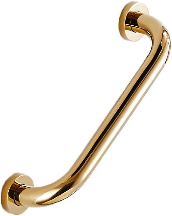 Syzyql Solid Brass Grab Bar Bathroom - Golden Hand Rail Shower Grip Wall Mounting (30cm)