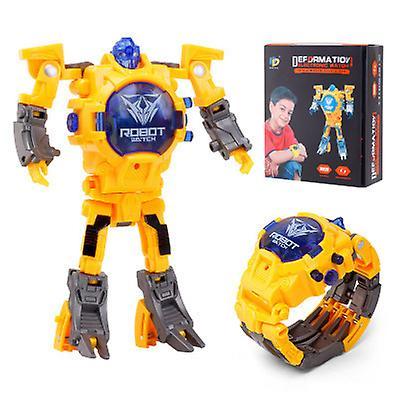 Liangnv Creative Robot Transformer Kids Watch,Big Face Boys Digital Wrist Watches for 2-14 Year Old