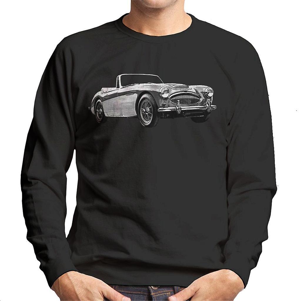 Austin Healey Grey British Motor Heritage Men's Sweatshirt Black XX-Large