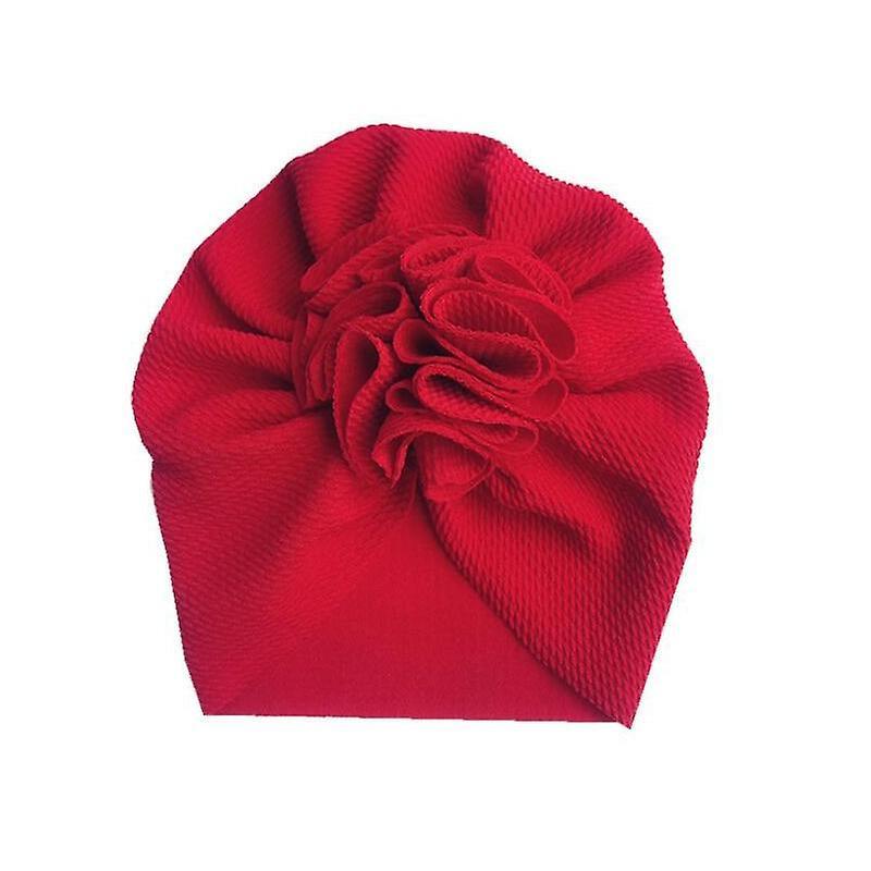 Slowmoose Lovely Flower Baby Hat - Bonnet Headwraps Kids Hat Beanie style 1 red